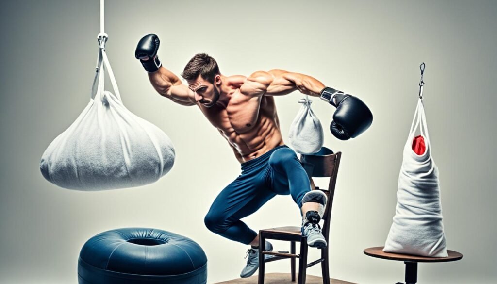 boxing exercises with household items